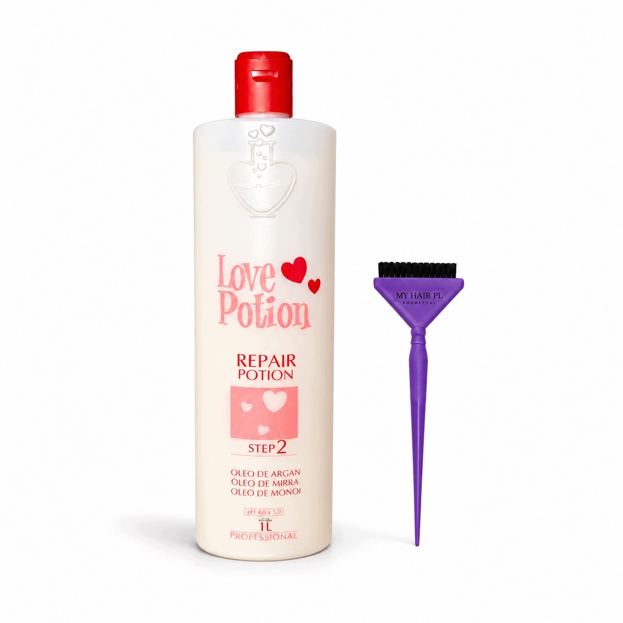 Keratin Pro Narovnání Vlasů Love Potion Repair 1L Keratin Botoks Nano