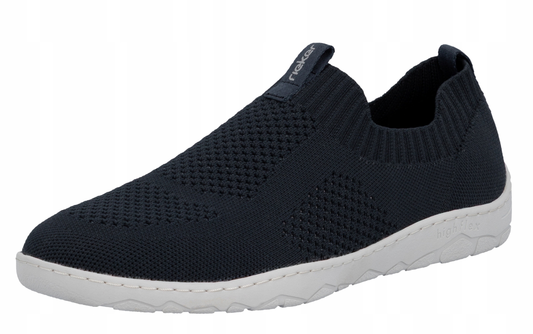 Rieker 08357-14 vel.45 modré pánské nazouvací polobotky