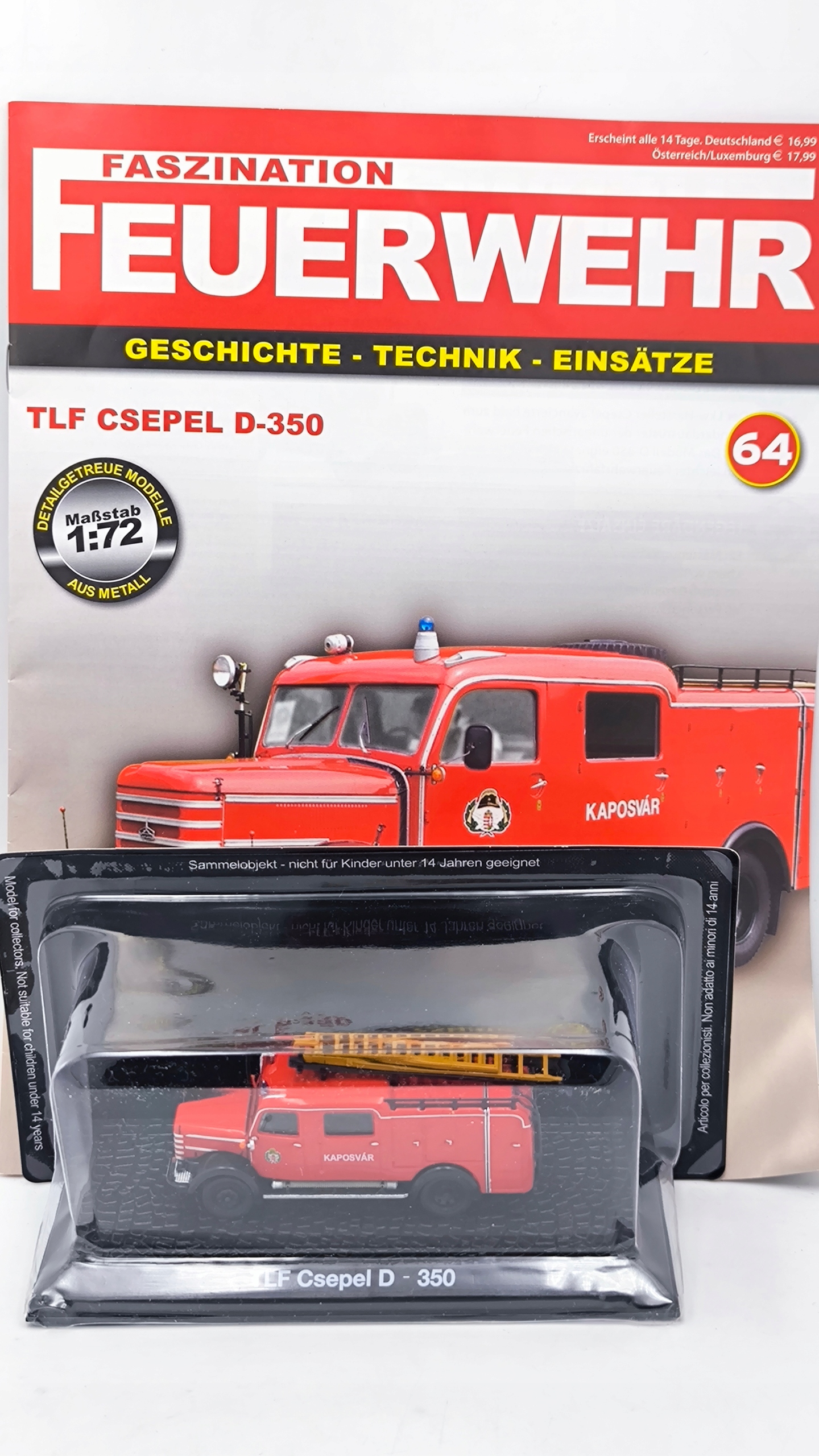 Stráž Tlf Csepel D 350 č.64 1:72 DeAgostini
