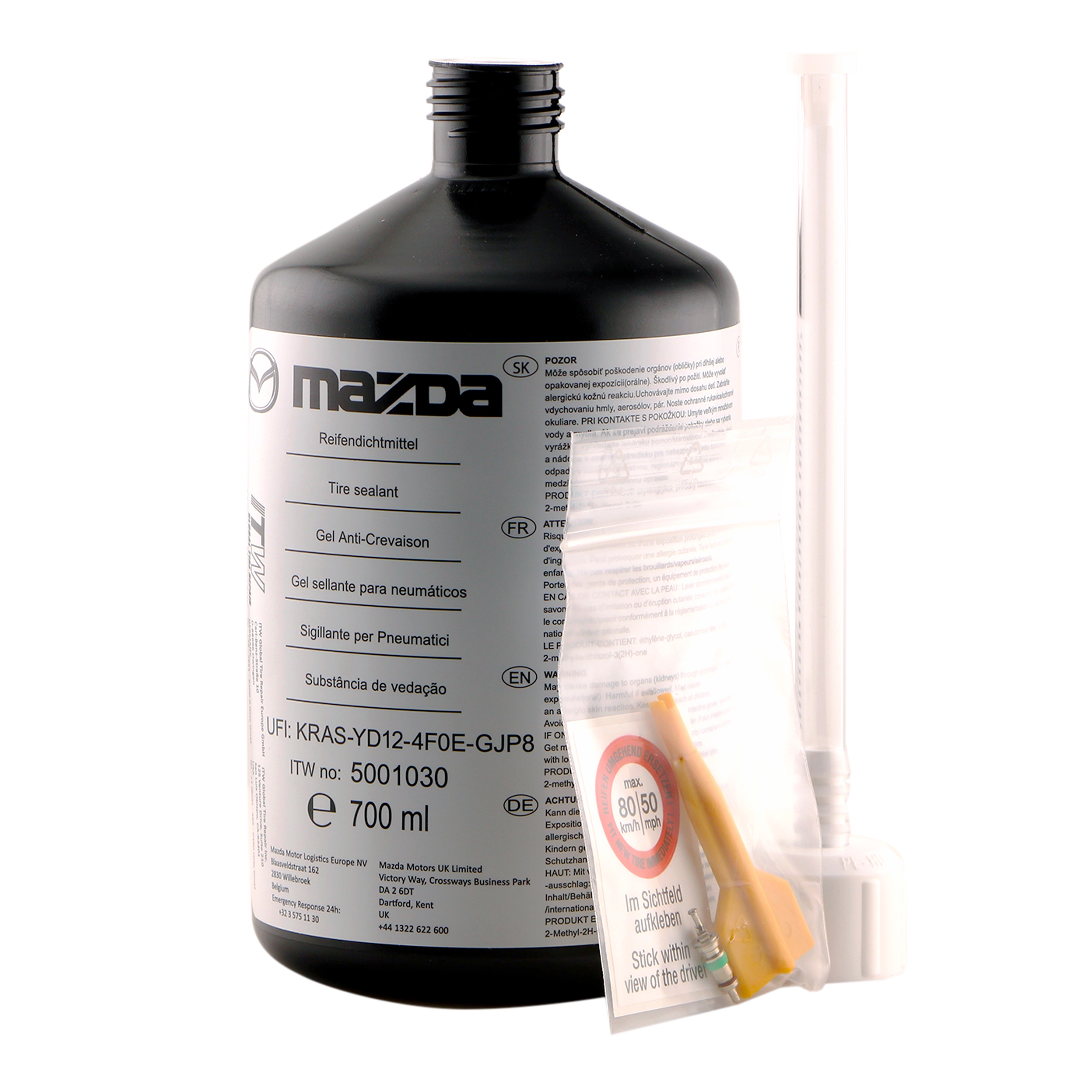 Těsnění Pneumatik Kapalina Pro Sadu Na Opravu Kola Originál Mazda 700 ML