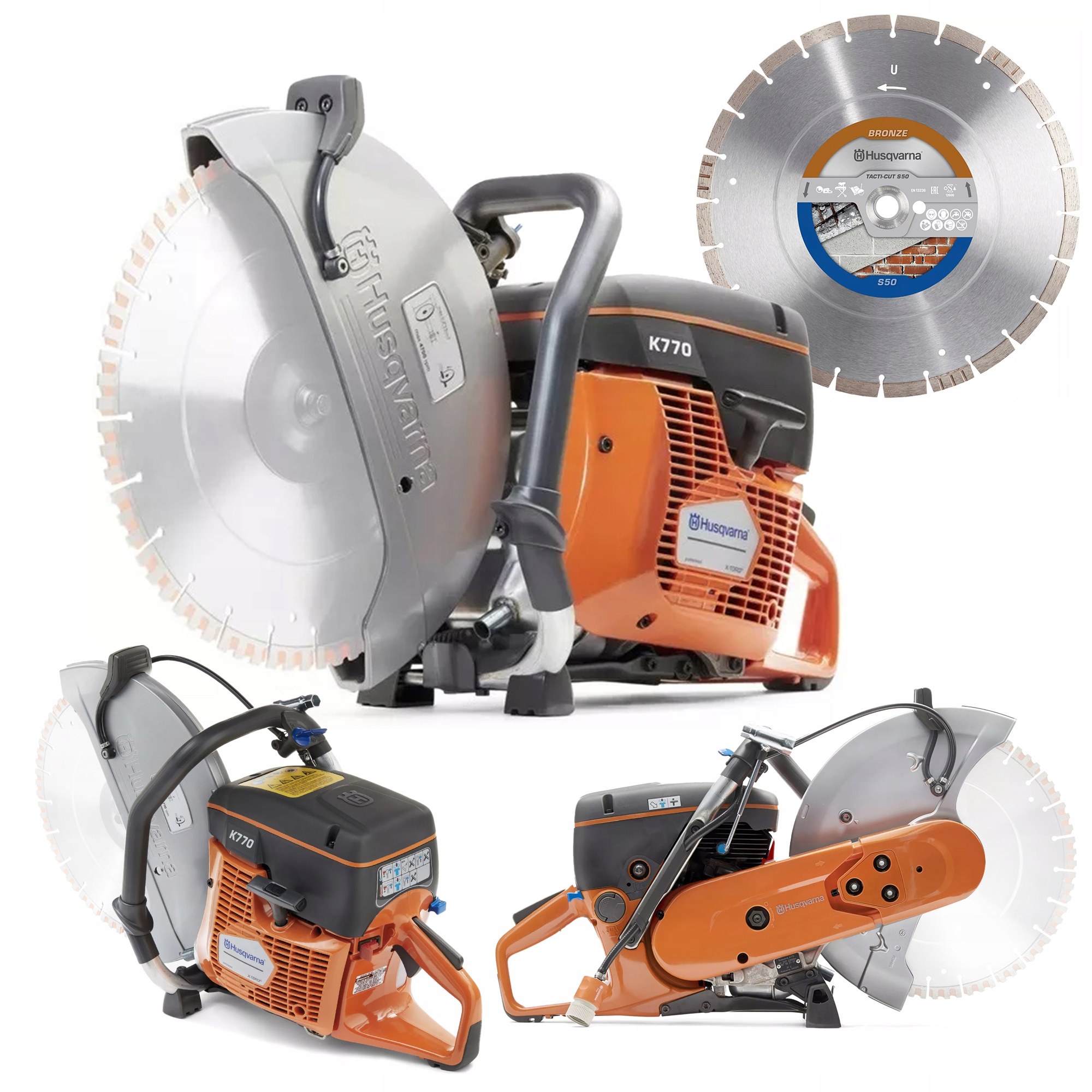 

Przecinarka Spalinowa Husqvarna K770 350mm +tarcza