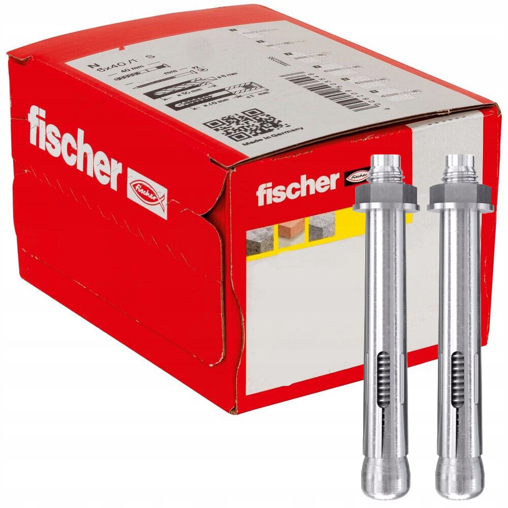 Fischer Objímkové kotvy Fsl 8/37 B 100 Ks
