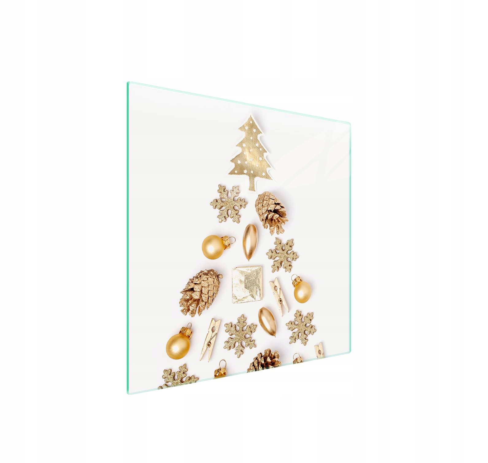 7v1 Skleněná ochranná deska na sporák 50x52 Vánoce