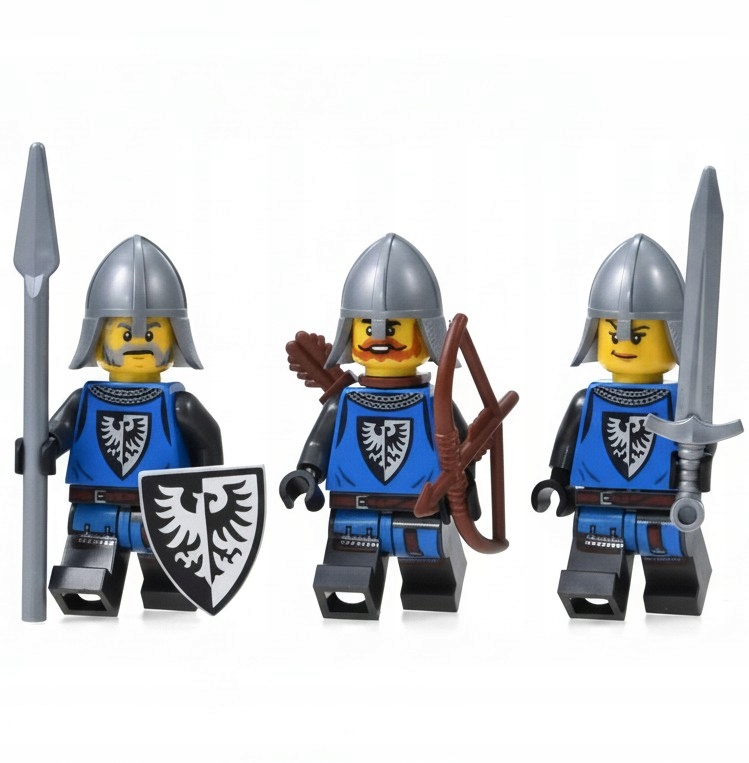 Lego Castle Black Falcon Drużyna rycerzy rycerze tarcza