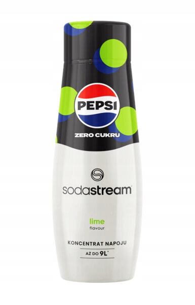 PEPSI LIME syrop SodaStream KONCENTRAT bez cukru do wody 440ml EAN (GTIN) 8719128117812