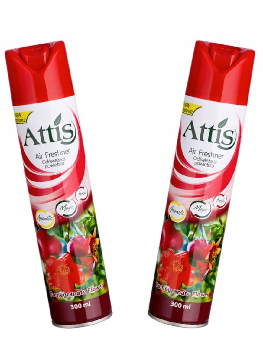 

Odświeżacz powietrza aerozol Attis 300 ml Czerwony