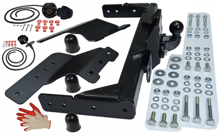 2800kg+112kg HAK HOLOWNICZY+WIĄZKA FORD TRANSIT 2000-2014 FURGON BUS VAN 5V Nacisk na kulę 112 kg