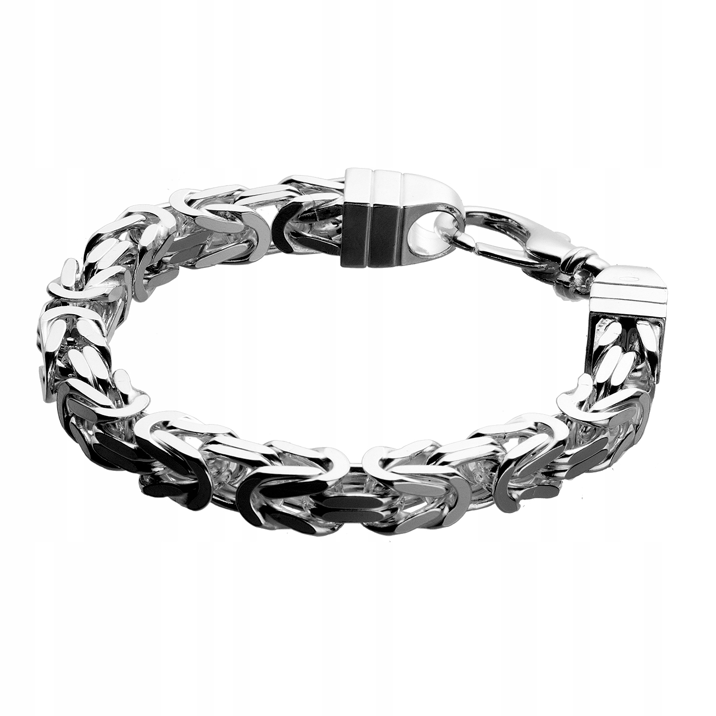 Stříbrný Náramek Královská Vazba 7 mm 24 cm