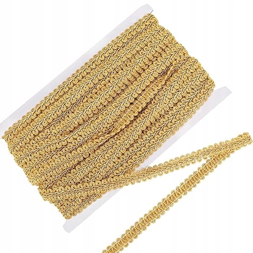 13M Gold Braid Trim Braid látková Diy ruční práce do domácnosti dárek