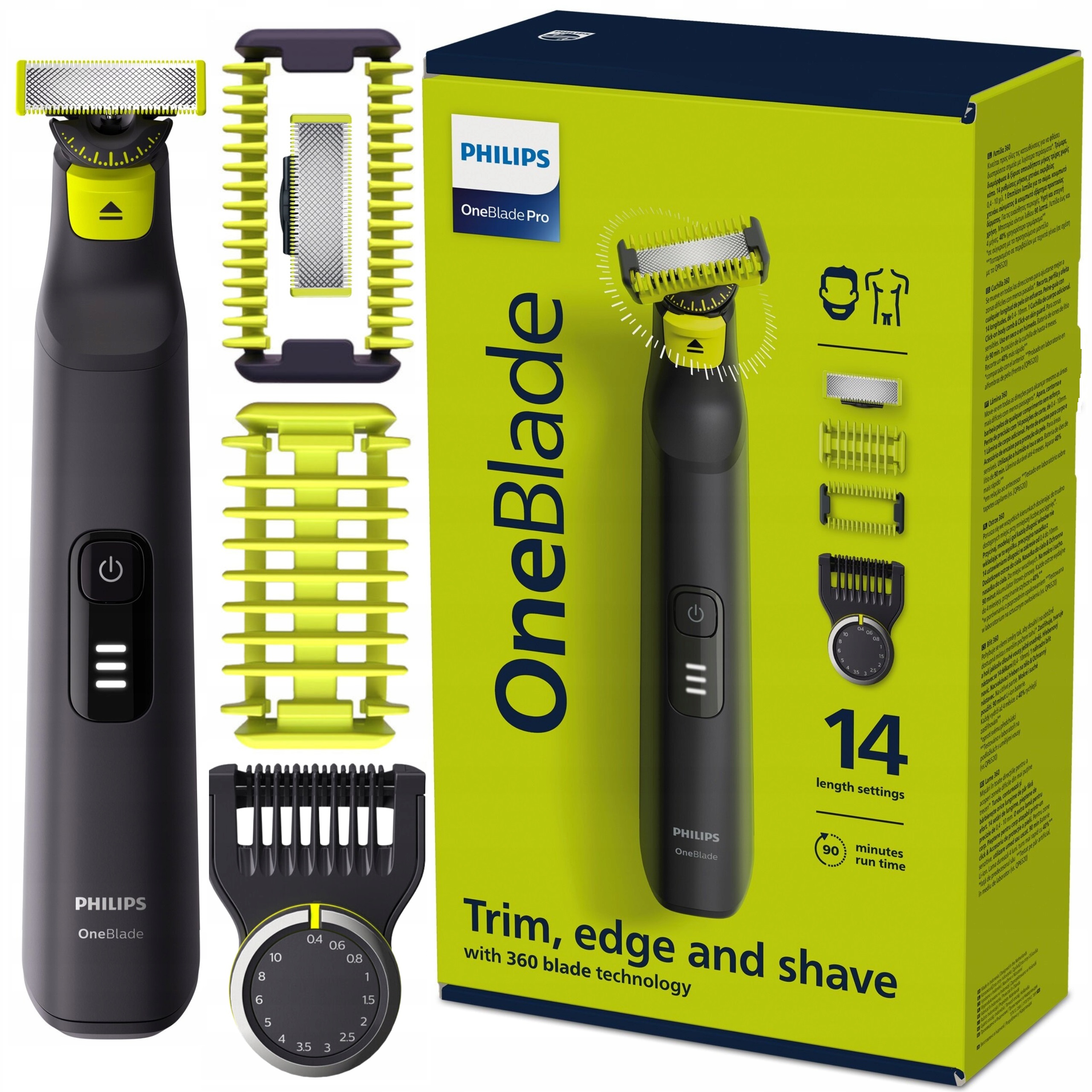 GOLARKA MESKA PHILIPS ONEBLADE PRO MASZYNKA DO GOLENIA ONE BLADE 360