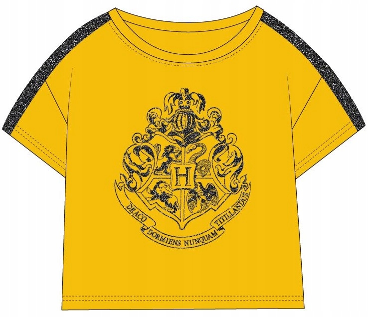 

T-Shirt Koszulka Bluzka Harry Potter 152 Żółta
