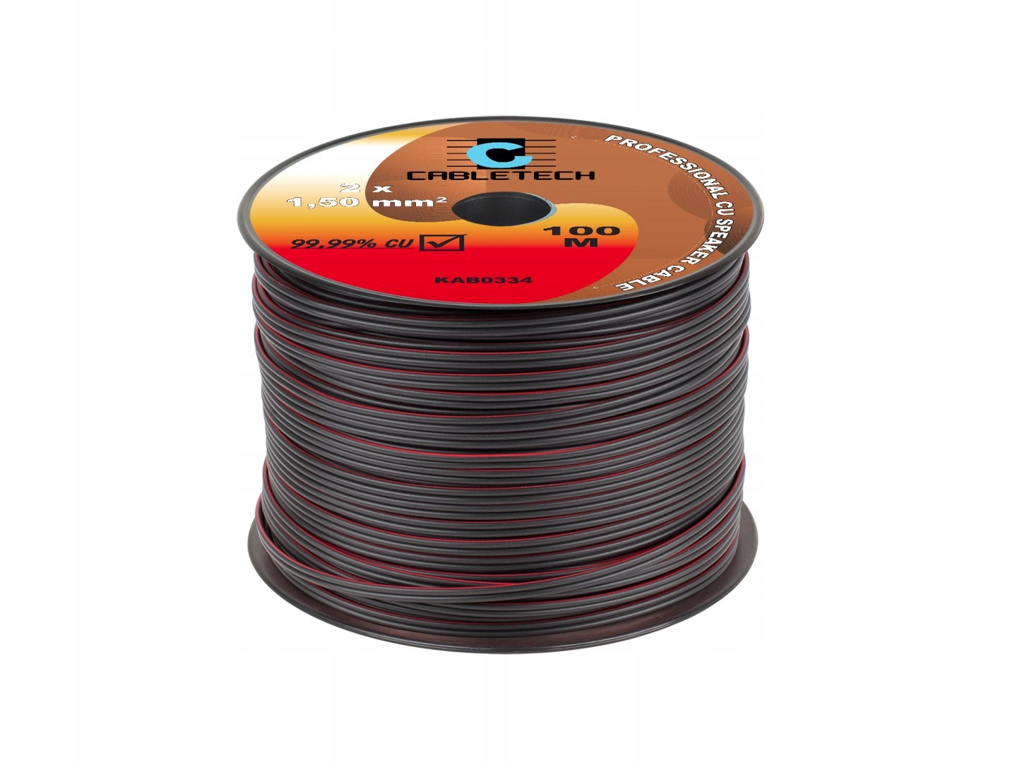 Kabel głośnikowy 1,5mm czarny Cabletech