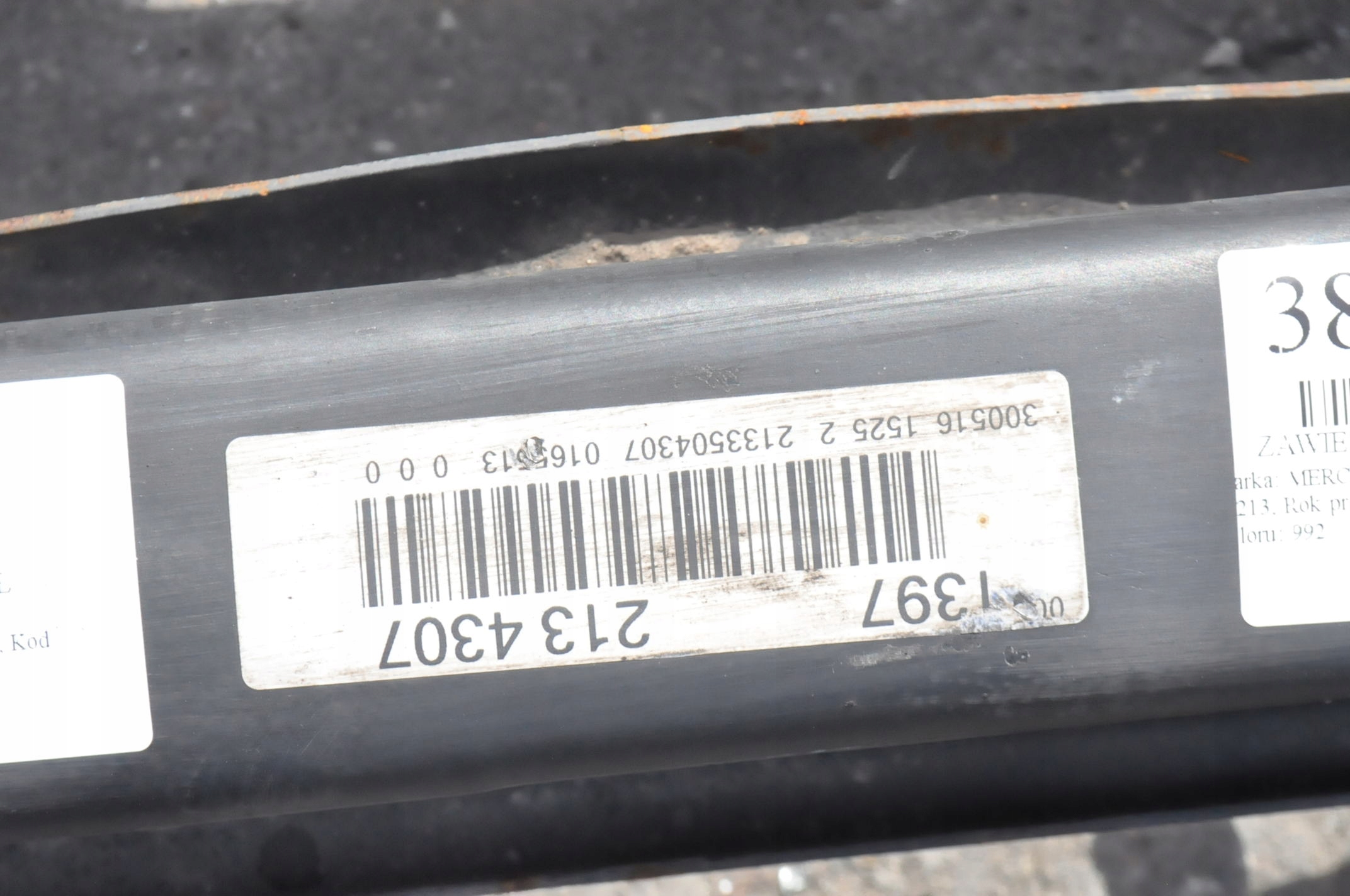 MERCEDES W213 2.0 D ZAWIESZENIE BELKA TYŁ Numer katalogowy części 385822