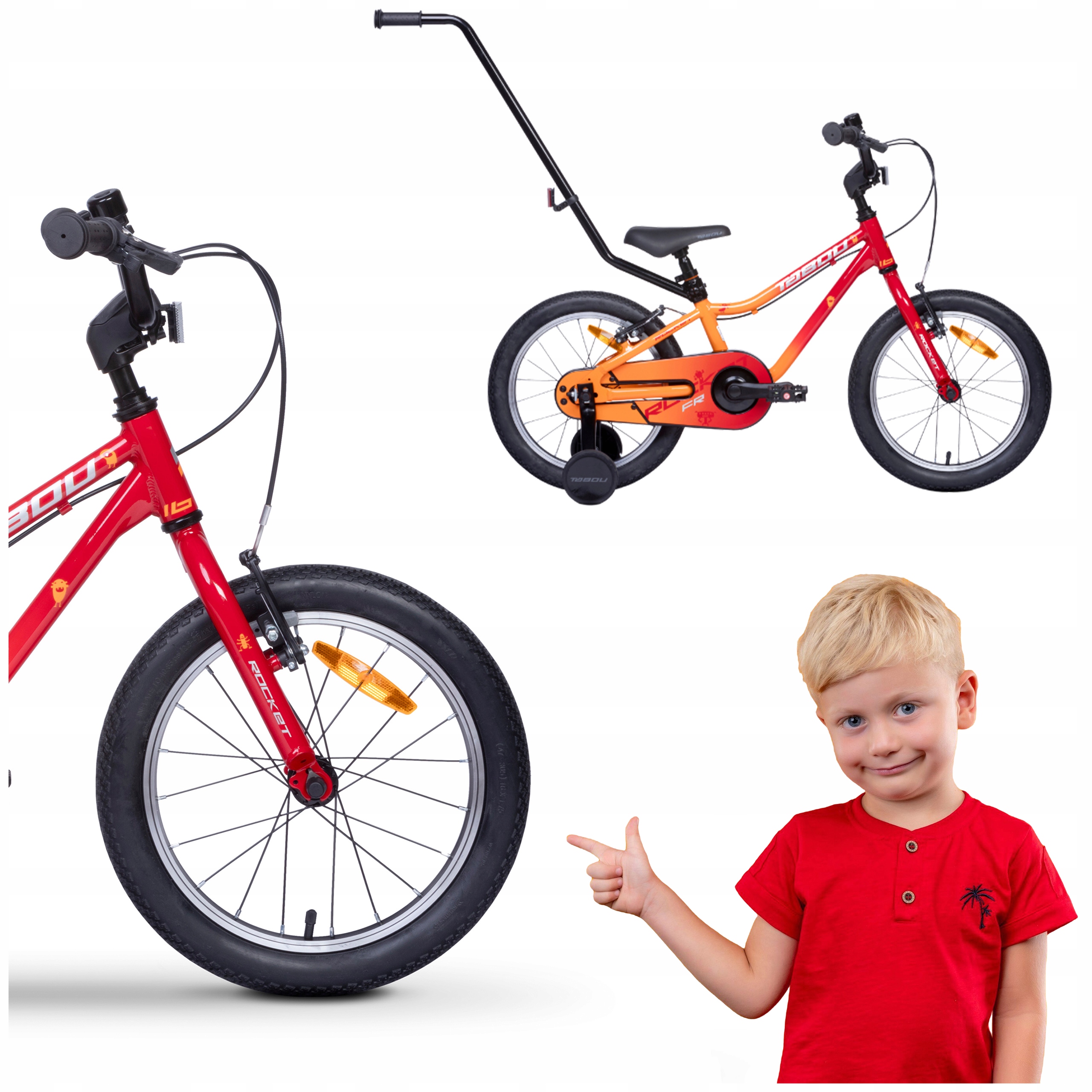 Rowerek Dziecięcy 16 Cali Rower Aluminiowy Bardzo Lekki+kółka 7,5 kg