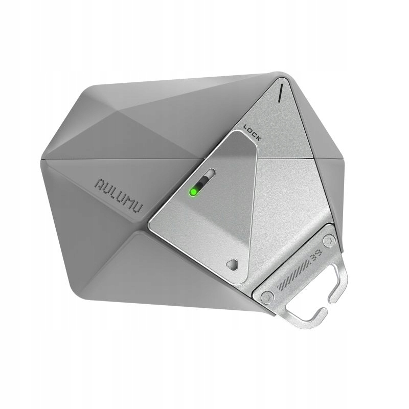 Aulumu A39 Geometric Lock & Lanyard Pouzdro na AirPods 3 Pro, Gray