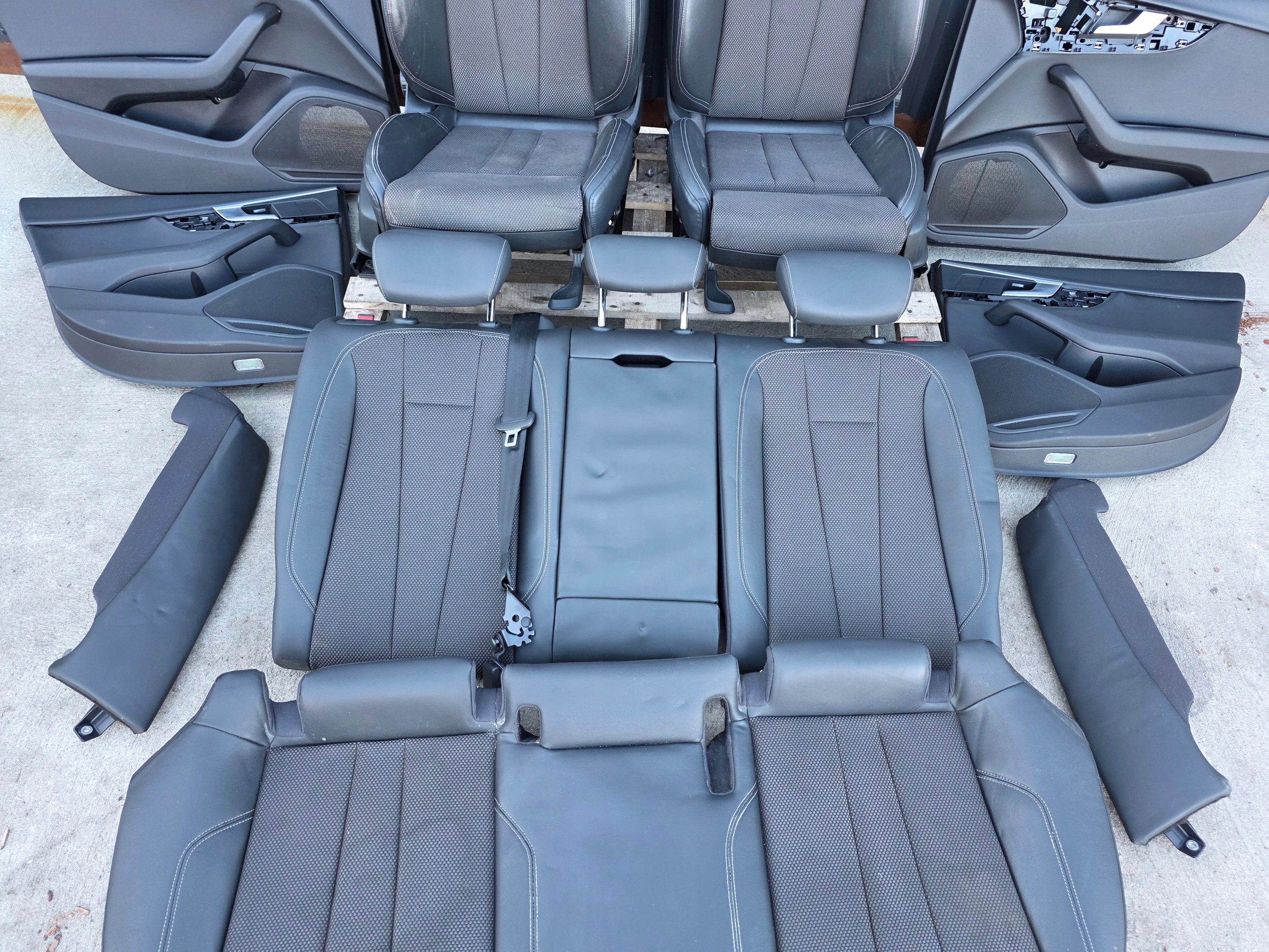 Sitz Sitze Leder + MATERIAL KOMPLET S LINE AUDI A4 B9 Sedan AVANT !!! *3