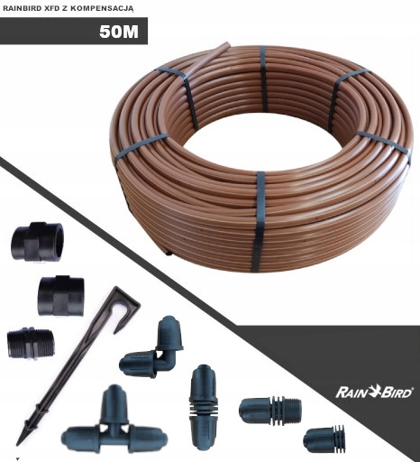 

Komplet linii kroplującej 50m RainBird Xfd