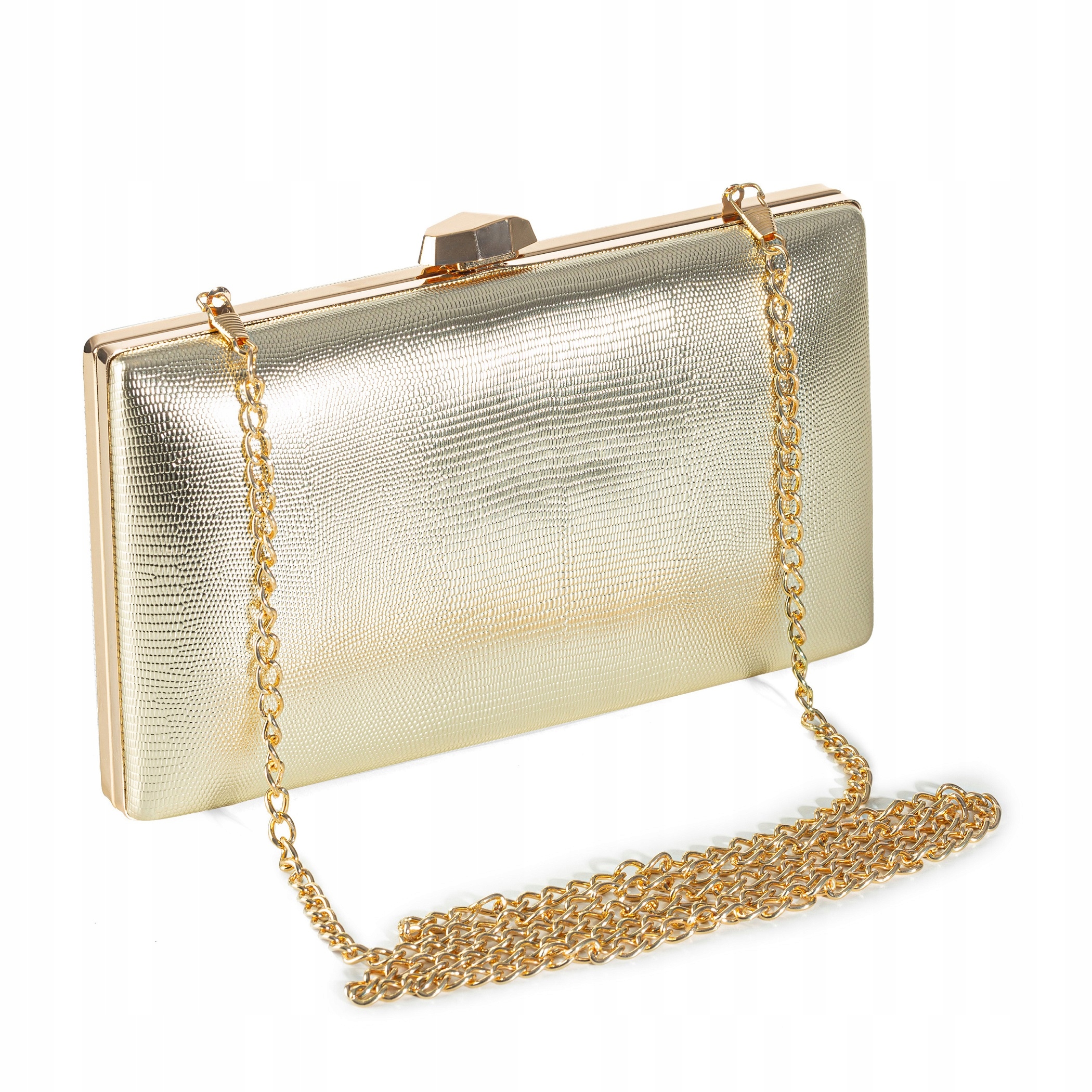 Dámská Návštěvní Kabelka Večerní Psaníčko Zlatá Přes Rameno