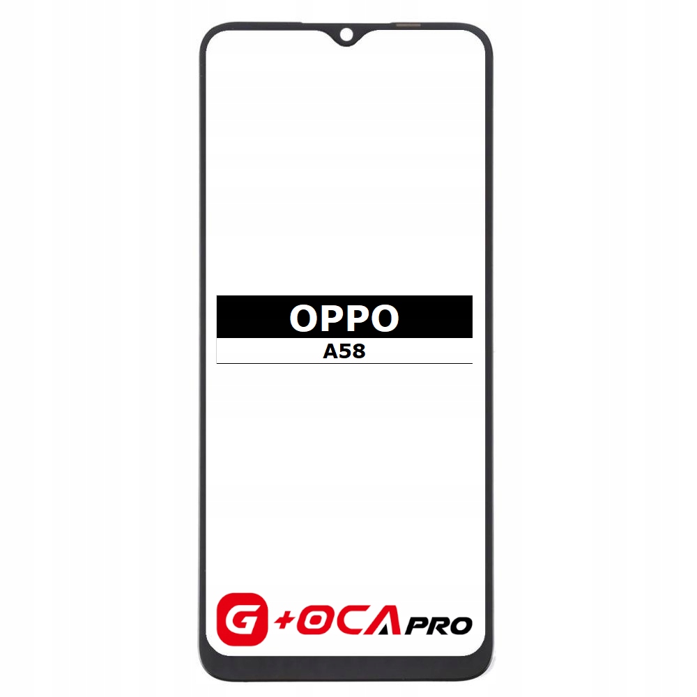 Szybka wyświetlacza z Oca do Oppo A58