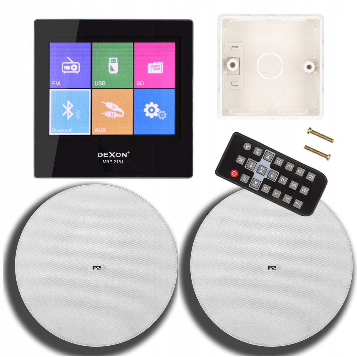 RADIO PODTYNKOWE ŚCIENNE ŁAZIENKA KUCHNIA GŁOŚNIKI