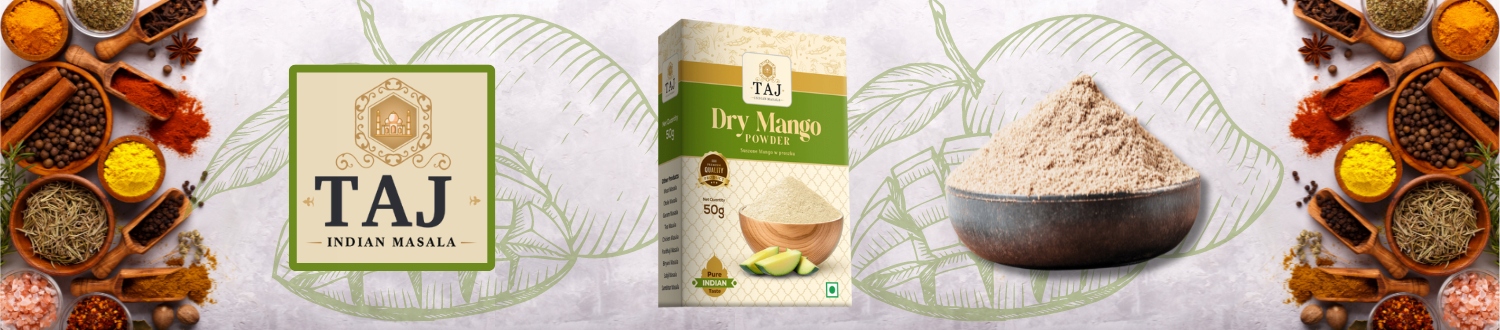 TAJ INDIAN MASALA DRY MANGO POWDER 50G Weight 50 g