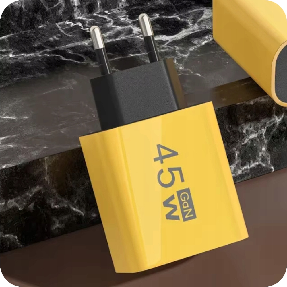 SZYBKA ŁADOWARKA SIECIOWA USB TYPE-C GaN 45W QC 3.0 PD do TELEFONU LAPTOPA Stan opakowania oryginalne