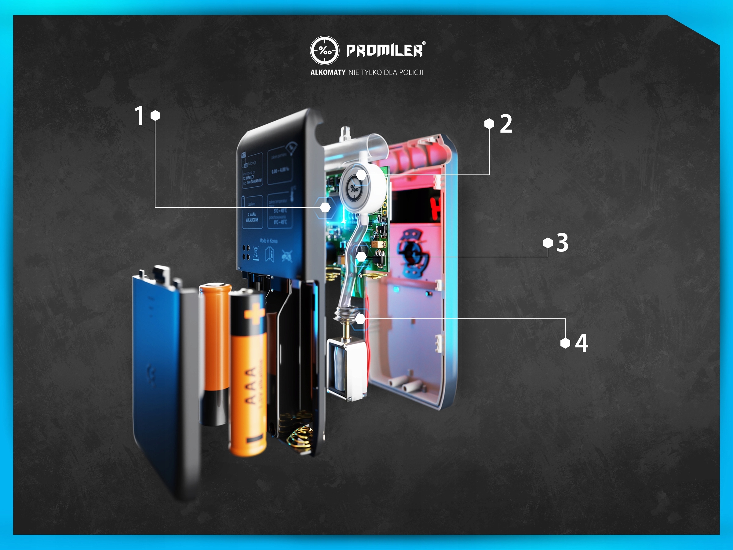 Alkomat PROMILER iSober 30 - 4x więcej PLATYNY ! Model iSober 30