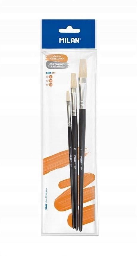Školní pomůcky pro děti Sada školních štětců Č. 6,10,14 Set