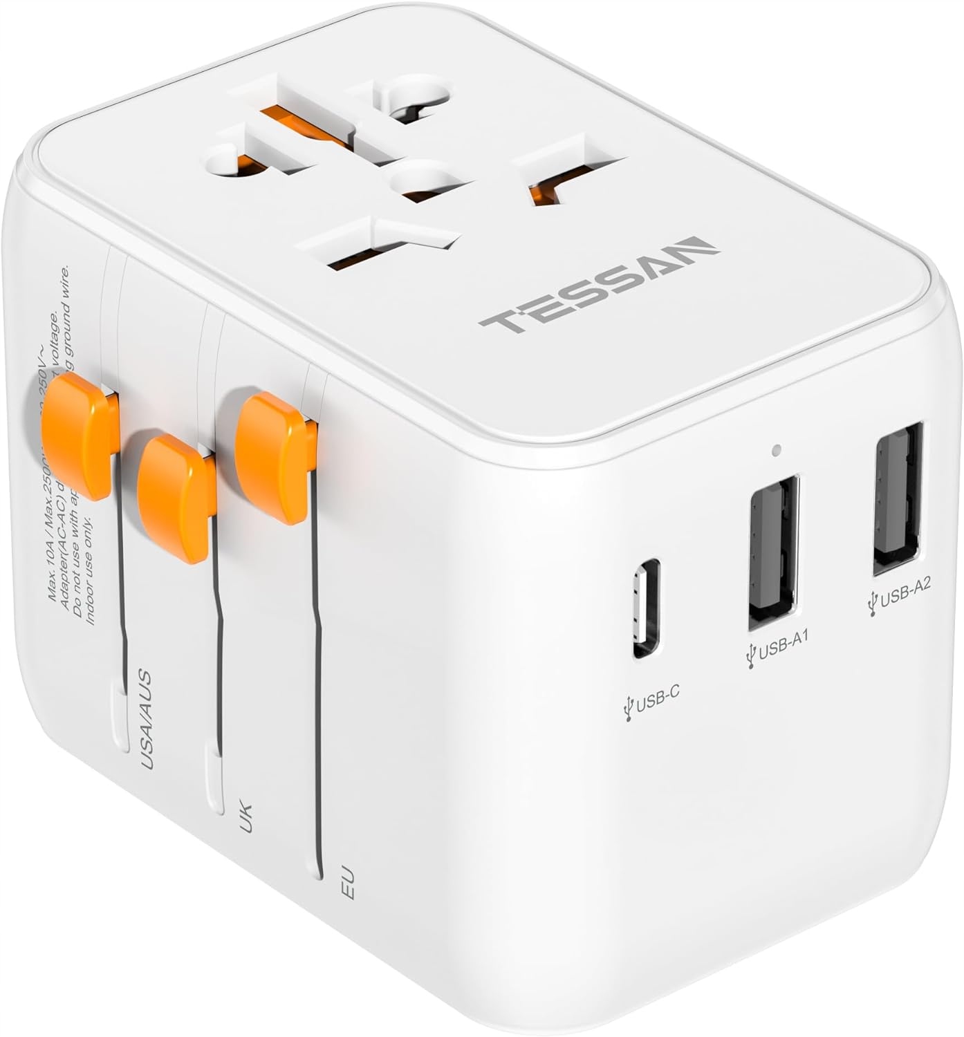 Adapter podróżny Usa Aus Uk Eu Tessan 636DV