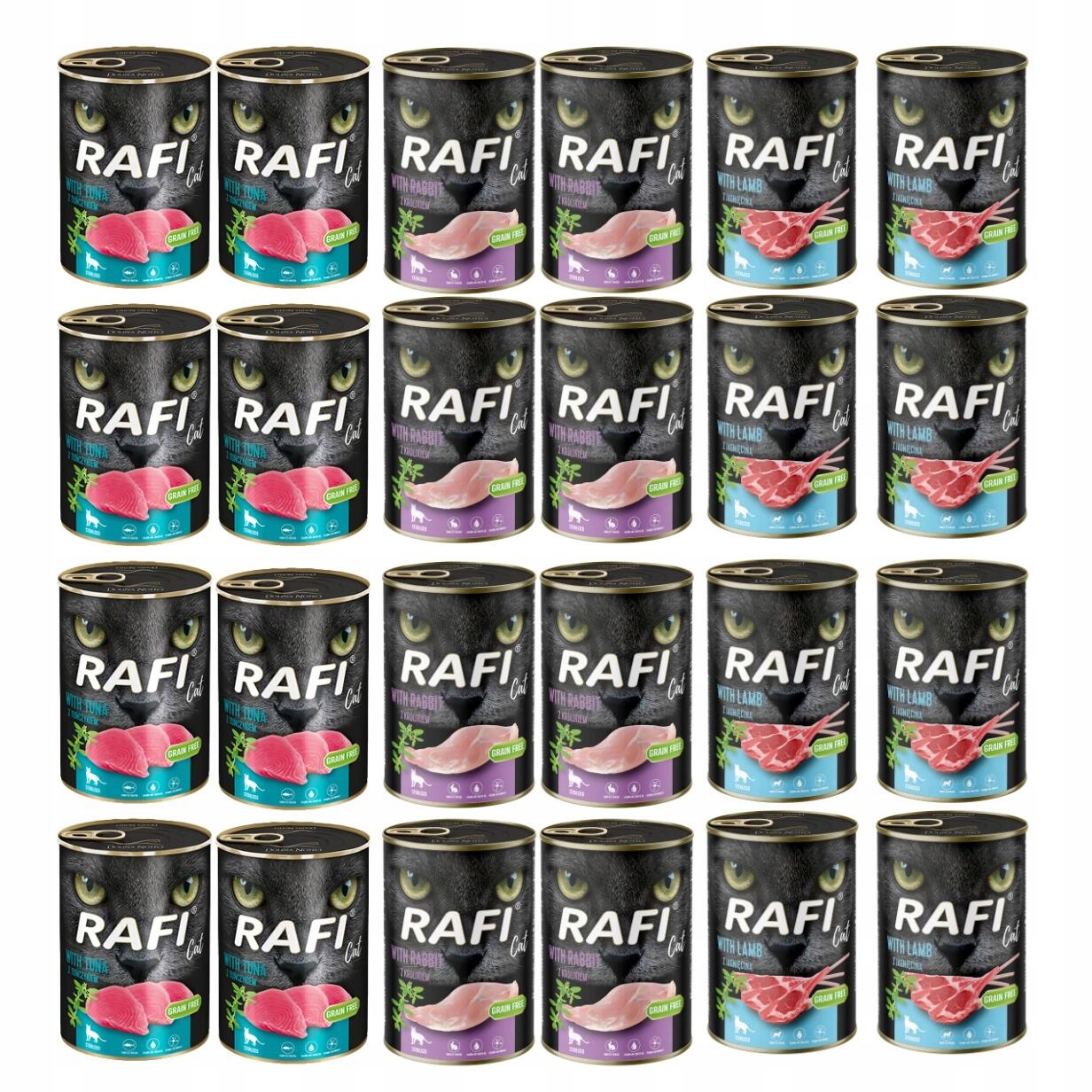 Rafi Cat Mokra karma dla kota MIX Smaków 24x400g