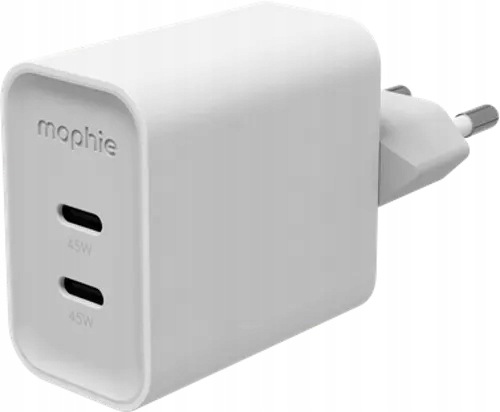 Mophie Roc GaN síťová nabíječka 2x Usb-c 45W bezpečná rychlá výkonná