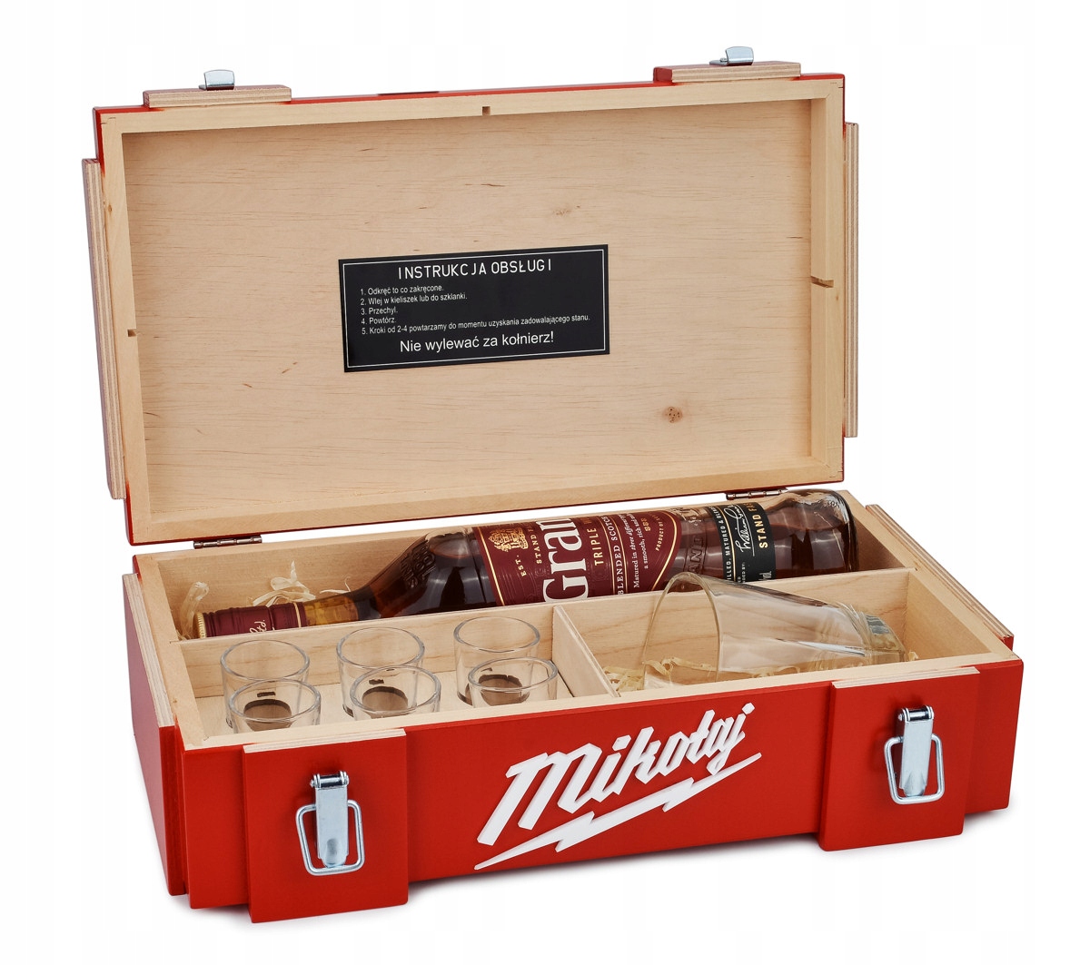 

Skrzynka alkohol urodziny 18 30 40 50 60 Maszlitra