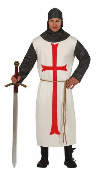 Kostým Rytířský Rytíř Templář Karneval L