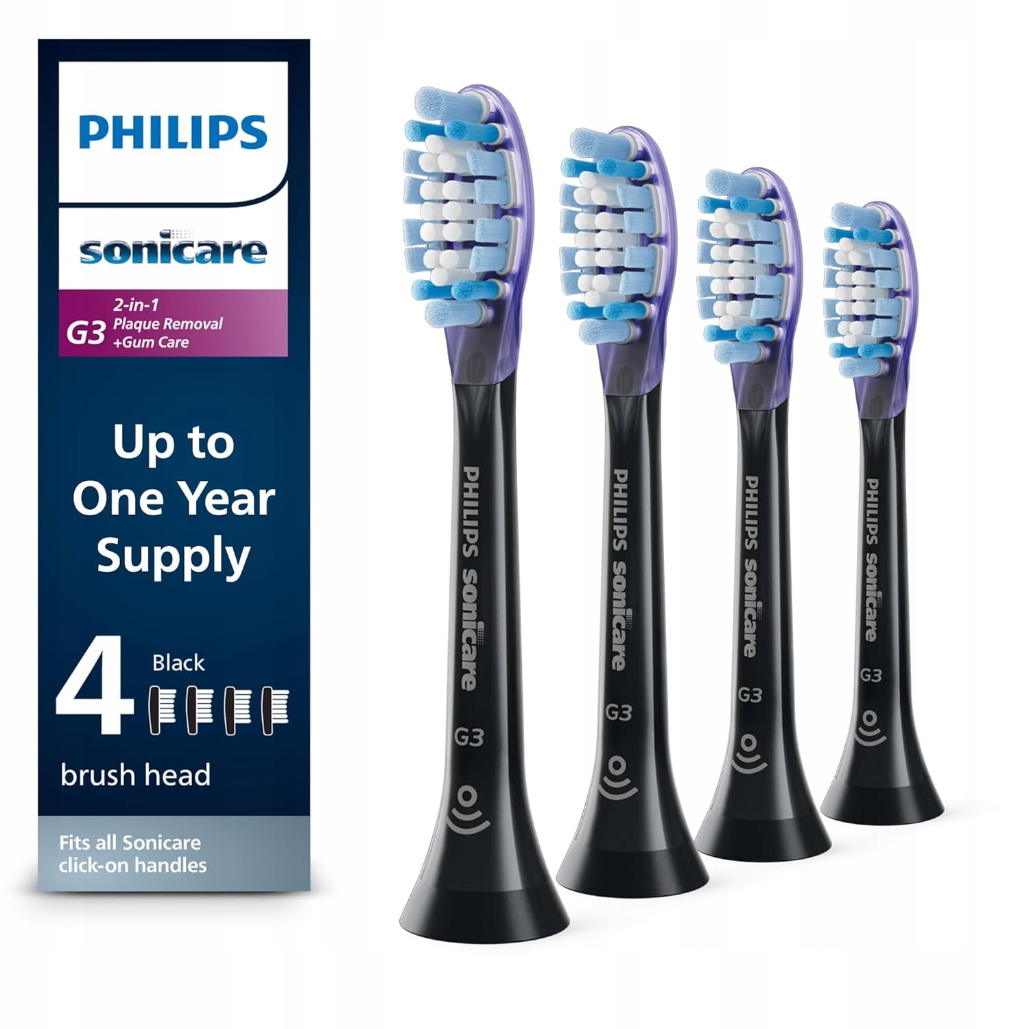 Końcówki do szczoteczek Philips G3 Premium Gum Care 4 szt. HX9054/95