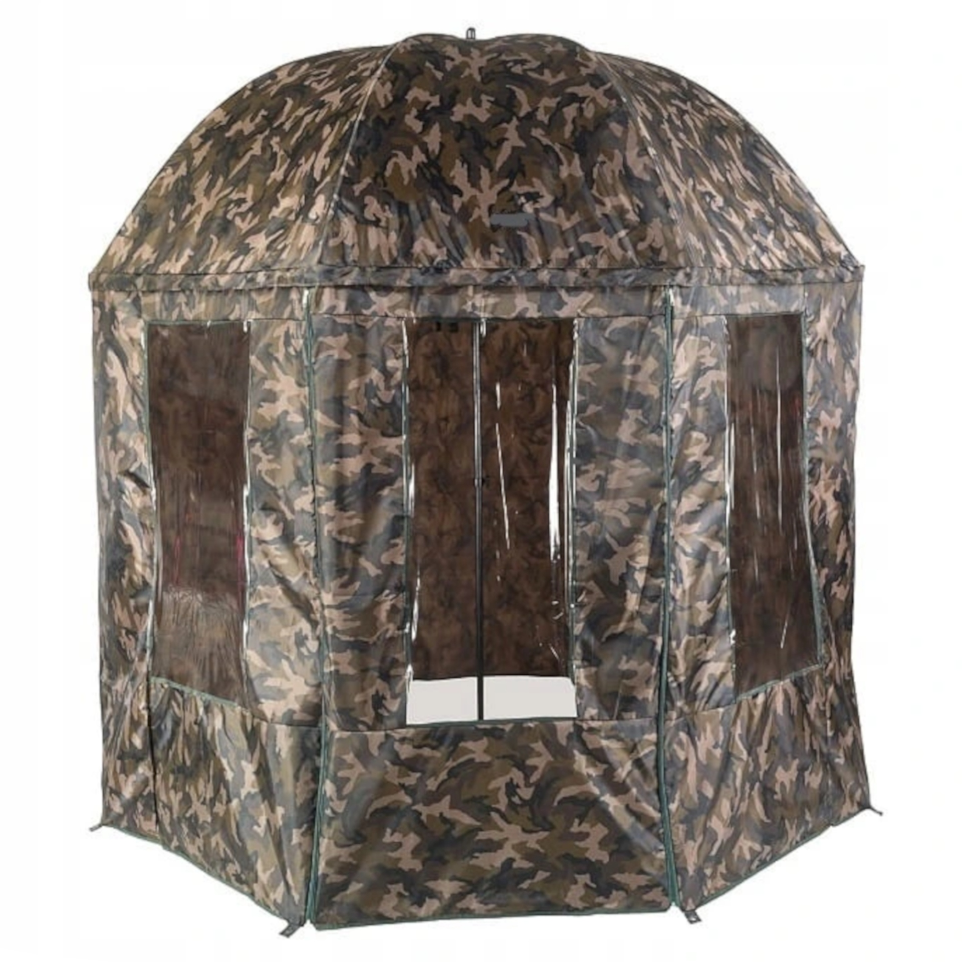 Parasol Wędkarski Namiot 250cm Pełny 3 Okna Camo