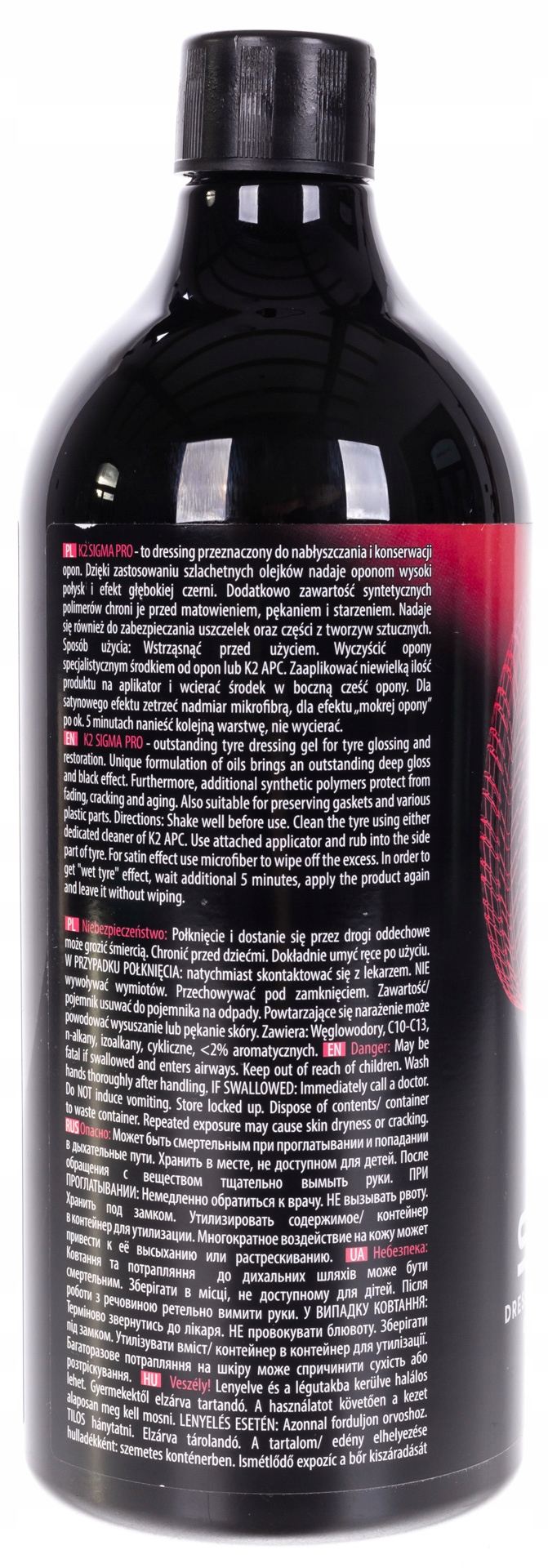 K2 SIGMA PRO DRESSING NABŁYSZCZAJĄCO-OCHRONNY 1L Stan opakowania oryginalne