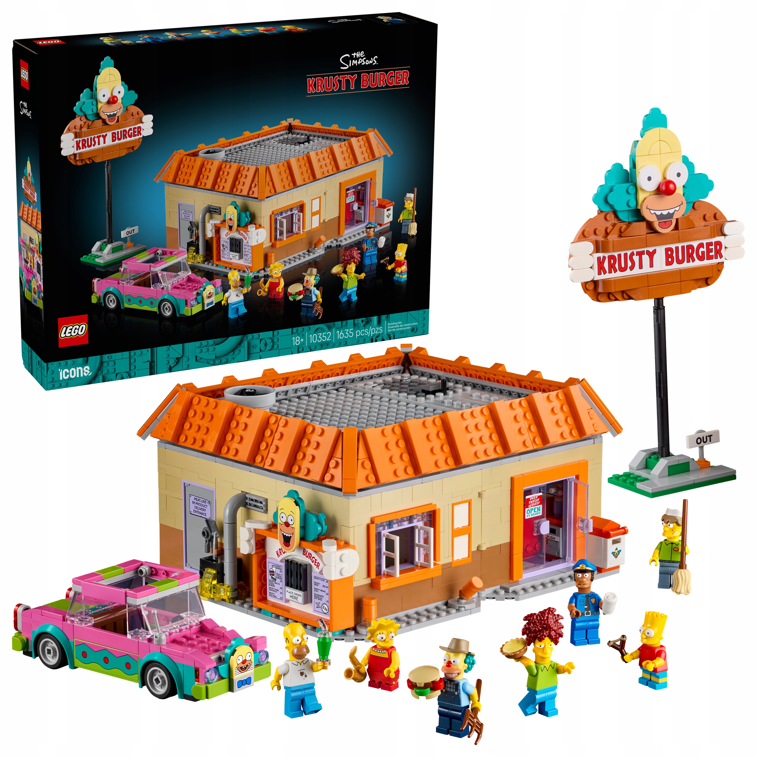 Klocki LEGO The Simpsons: Krusty Burger 1635 elementów