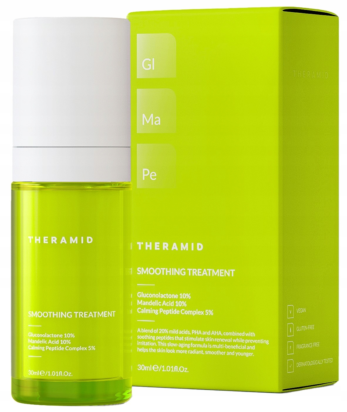 Theramid Smoothing Treatment Ošetření proti stárnutí s Aha/pha kyselinami