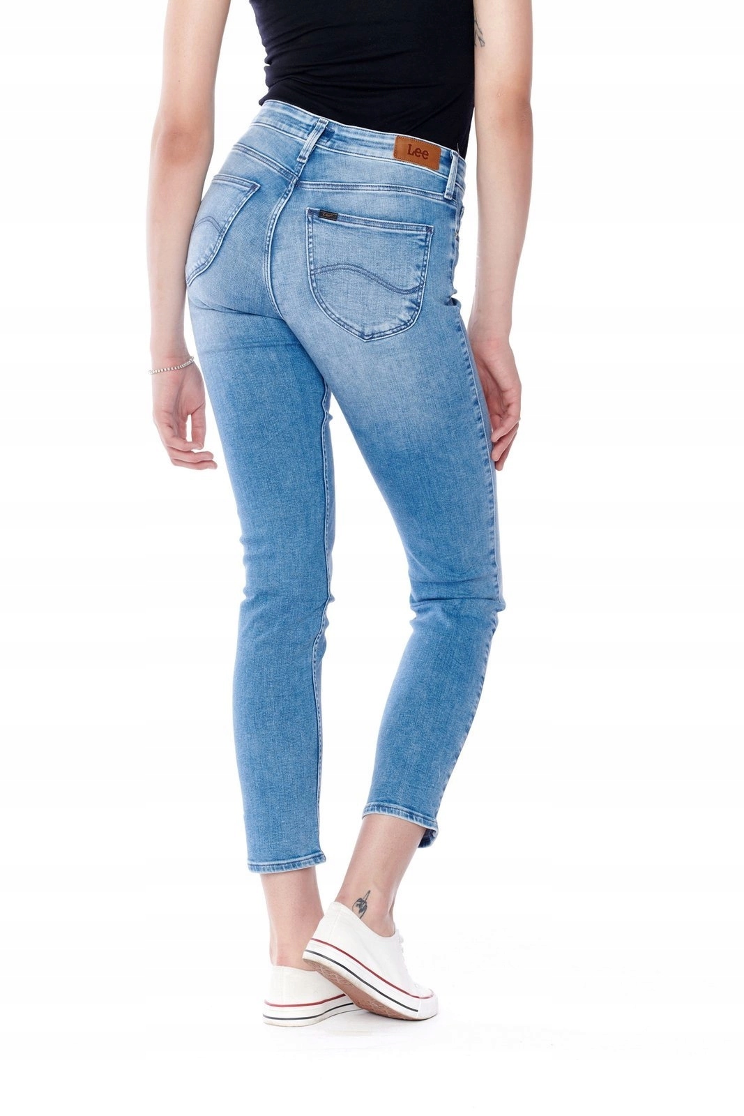 Dámské slim kalhoty Lee Elly Flash Blue L305RJZB 31/33