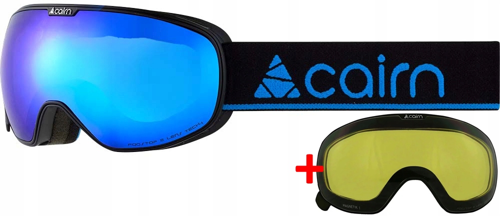 Gogle narciarskie snowboardowe Cairn Magnetic J SPX3 S3 z wymienną szybą S1