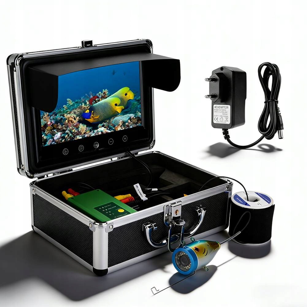 Podwodna Kamera Wędkarska 9" Led IP68 4400MAH 1000TVL Do Łowienia Pod Lodem