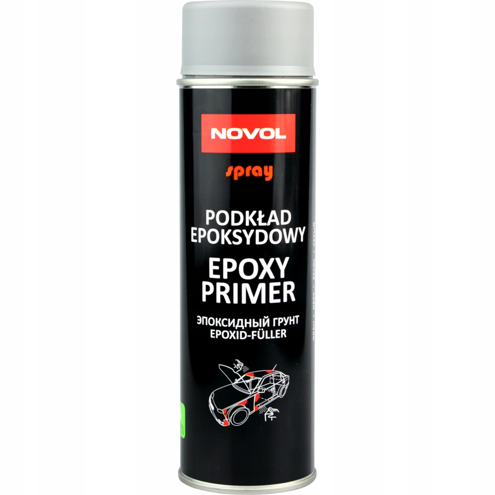 Podkład epoksydowy NOVOL Epoxy Primer 500 ml szary spray