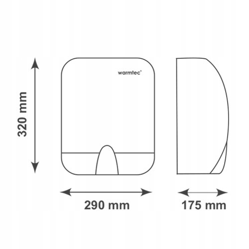 Suszarka do rąk automatyczna bezdotykowa 1800W stal matowa AirBlader Marka Warmtec