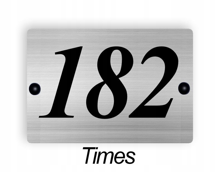 Tabliczka adresowa ALUMINIUM 3D Numer nr domu Wysokość produktu 15 cm