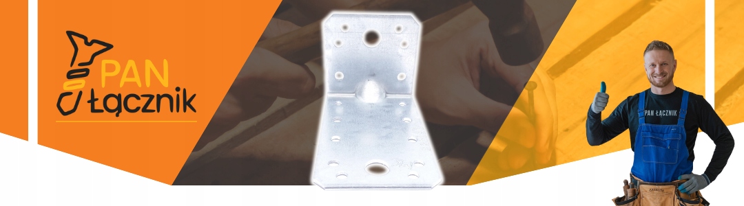 Kątownik Montażowy KPL12 Łącznik Ciesielski 50x50x35x2,0 Stal Ocynk 10szt