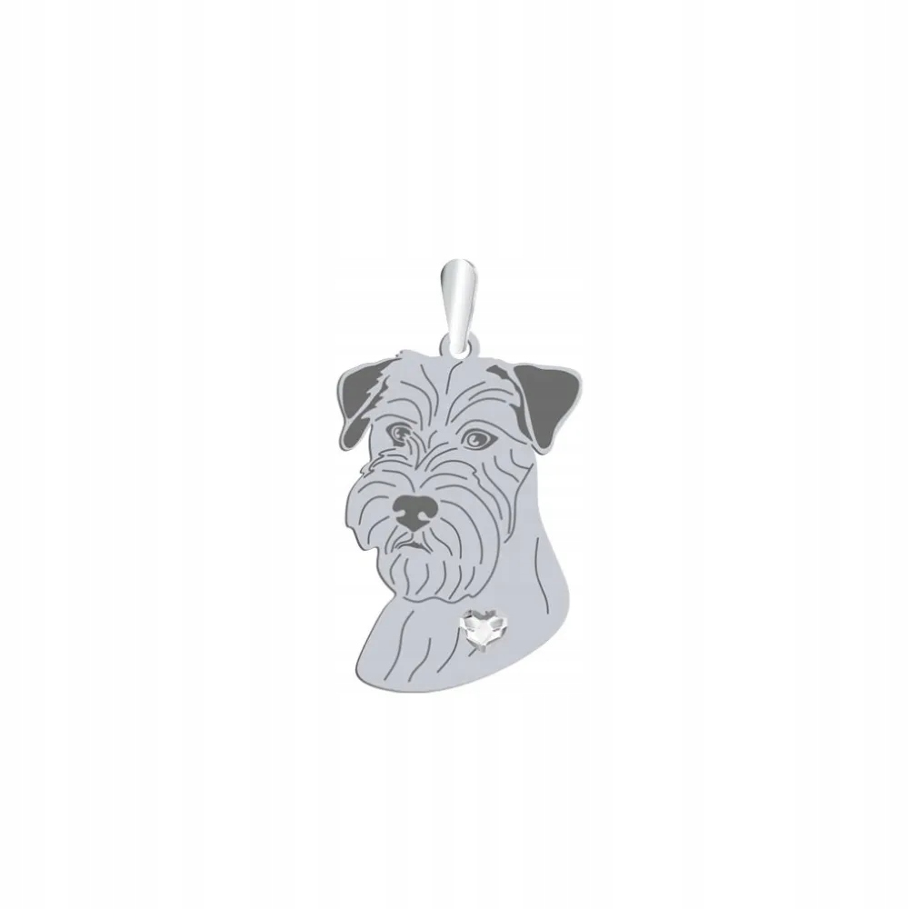 Stříbrný přívěsek 925 Jack Russell Terrier Hrubosrstý Dárek Gravírování
