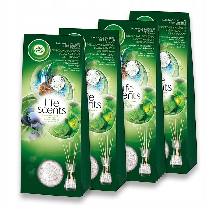 

Patyczki zapachowe Air Wick Lasy Amazonii 25ml x4