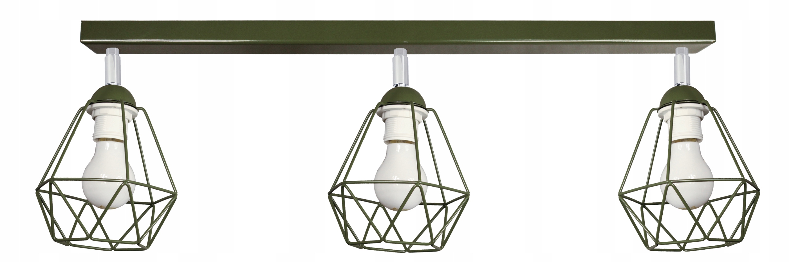 Závěsné stropní svítidlo s lustrem Diamond, 3 stropní lampy do loftového obývacího pokoje