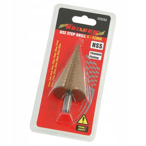 WIERTŁO STOŻKOWE STOPNIOWE HS TYTAN 4-42mm WIERTŁA Marka Neilsen