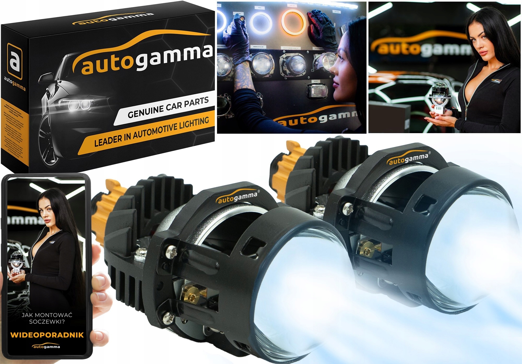 Soczewki projektory Bi-LED 2.0" GRANT MINI Regeneracja Reflektorów